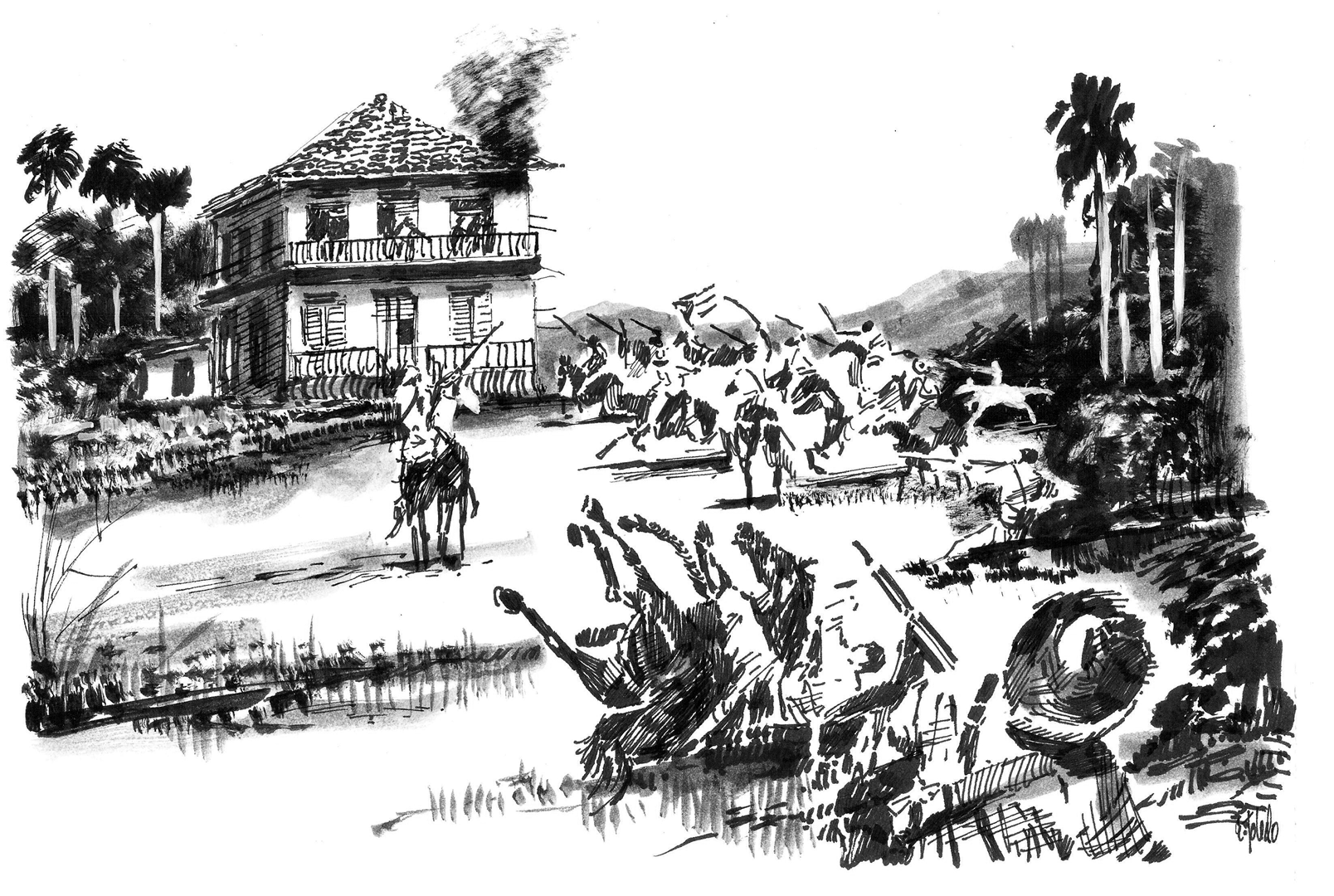 4 de agosto de 1871, asalto al cafetal La Indiana