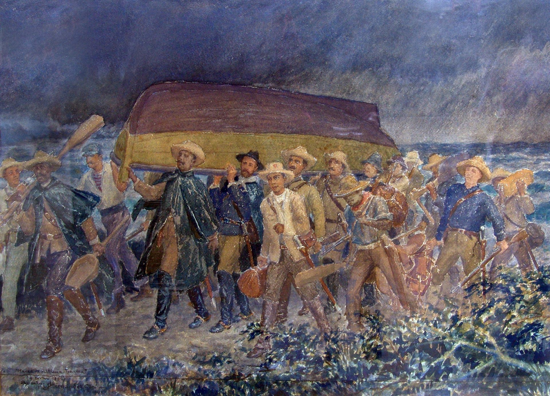 Cruce de la trocha 4 de dic de 1896